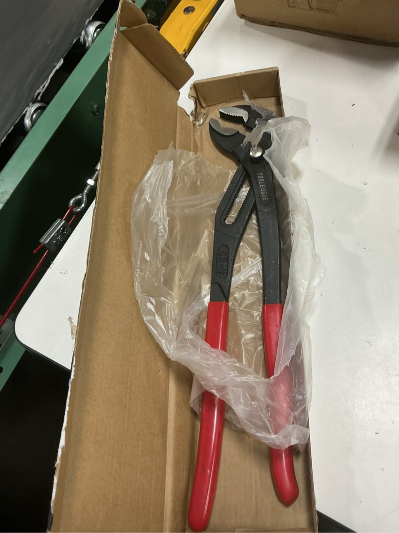 Condition photo showing Good Condition for tooleague heavy duty water pump pliers, large plumbing tool, 16-inch groove slip joint set, push button quick adjustable pliers 1 16 inches