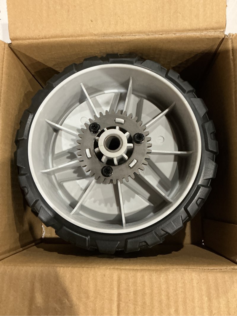 Condition photo showing Good Condition for 580365301 wheels compatible with hus qvarna lawn mower - 8 inch drive wheels for hu675awd, hu700awd, hu725awd, hu800awd, l321ah, lc221a, craftsman gcv-160 mower, 2 pack