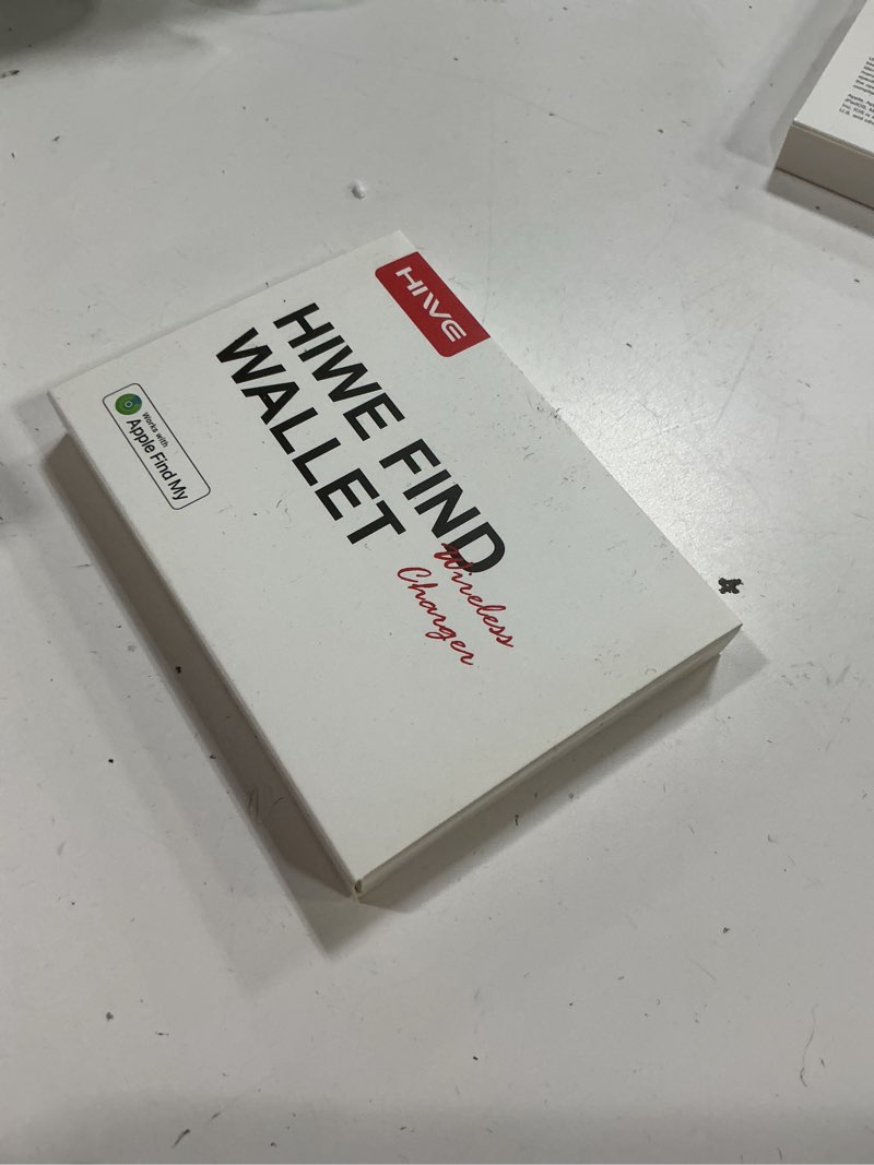 Condition photo showing New/Like New for hiwe for magsafe wallet with find my, anti-lost strongest magnetic wallet for iphone 17/16/15/14/13/12 series, 5 cards holder, leather rfid slim, white