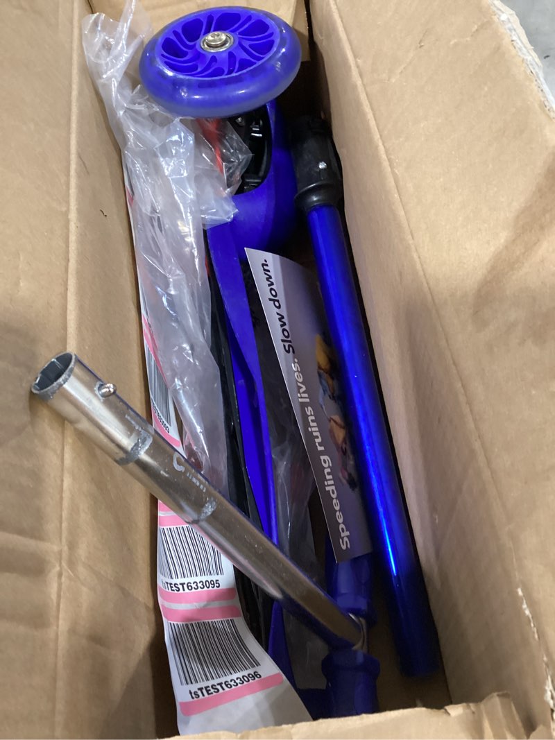 Best Choice Products Kids Mini Kick Scooter Toy w/Light-Up Wheels, Height Adjustable T-Bar, Foot Bre