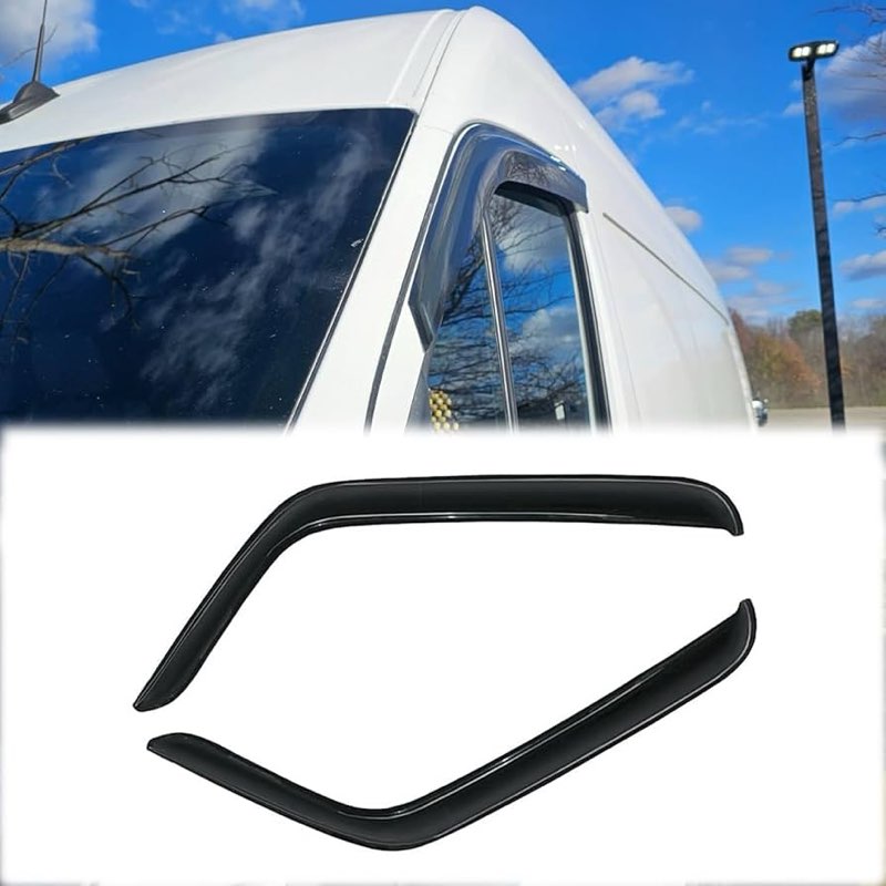 Puermto Side Window Wind Deflector, 2pcs Protective Replacements Rain Guards Set, Window Visor fit f
