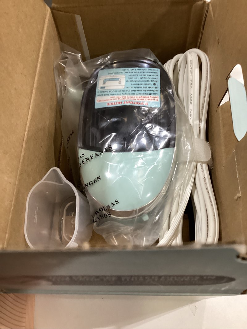 Condition photo showing Good Condition for Travel Iron Mini with Steam for Clothes with Dual Voltage, Portable Mini Ironing Machine with Non-Stick Soleplate, Small Iron for Sewing, Quilting and Handcraft Celadon Standard