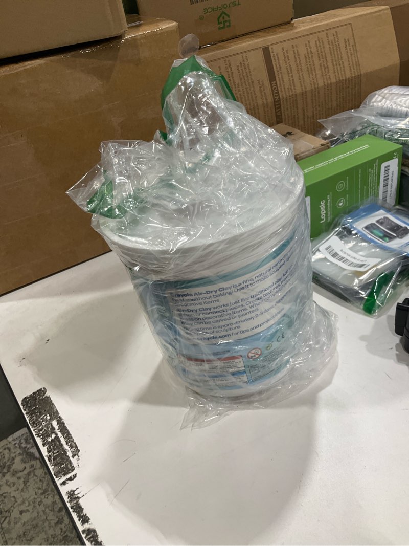 Condition photo showing As Is for Crayola Air Dry Clay for Kids (5lbs), Reusable Bucket of Terra Cotta Clay for Sculpting, Bulk Arts and Crafts Supplies, Ages 3+ Terra Cotta 5lb Bucket