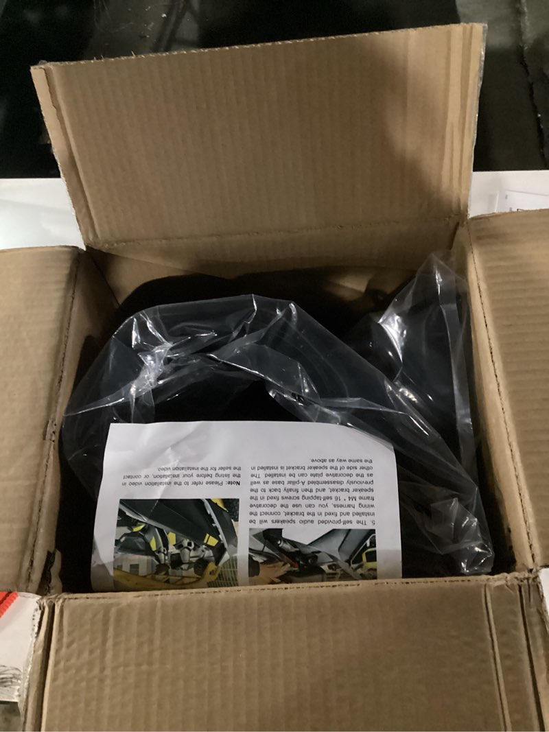 Condition photo showing Good Condition for 6.5" rear seat speaker enclosures pods for can-am maverick r r max x rs 2024 2025, speakers mount brackets holders can-am maverick r accessories(2pcs, support 6.5" speakers)