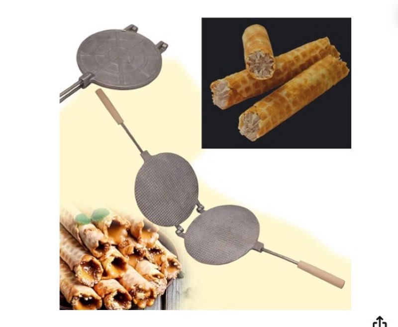 Mold Maker Sweet Waffles Baking Russian Cookies Form Aluminium Alloy Bakeware + Color Book With Russian Recipes