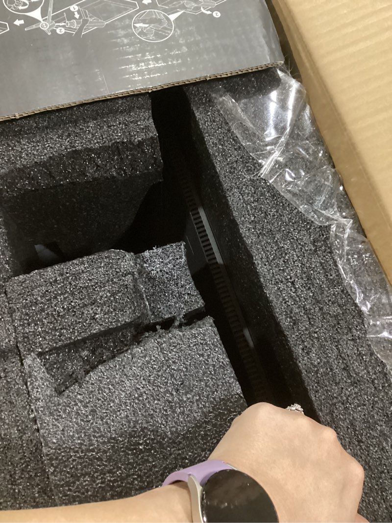 Condition photo showing As Is for ASUS ROG Swift 32” 4K Mini LED Gaming Monitor (PG32UQXR) -UHD (3840 x 2160), 160Hz, 1ms, Fast IPS, Local dimming, FreeSync Premium Pro, HDMI 2.1, DisplayPort 2.1 with DSC, Quantum Dot, DisplayHDR1000 32" 4K 160Hz FreeSync Premium Pro Monitor