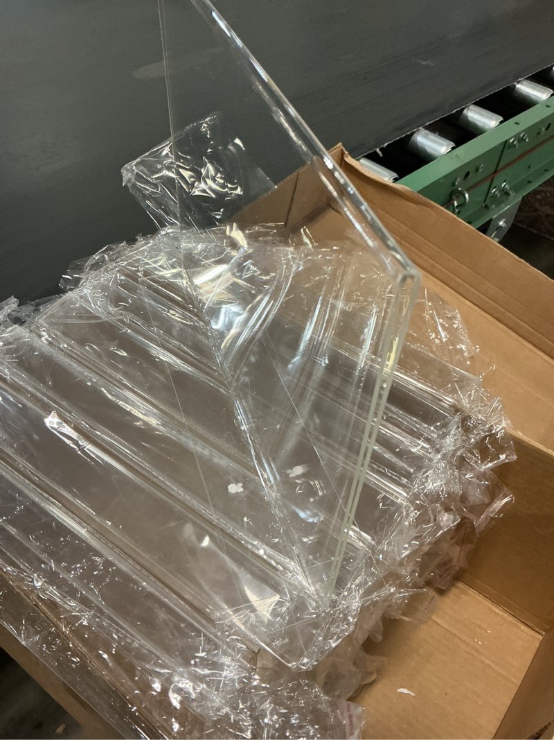 Condition photo showing Good Condition for aheroi acrylic sign holder 8.5 x 11, 10pcs plastic sign holder 8.5 x 11 standing, clear paper holders acrylic paper document holders, plastic stands flyer display,office school table supplies vertical style 3 30 pack 8.5*11?