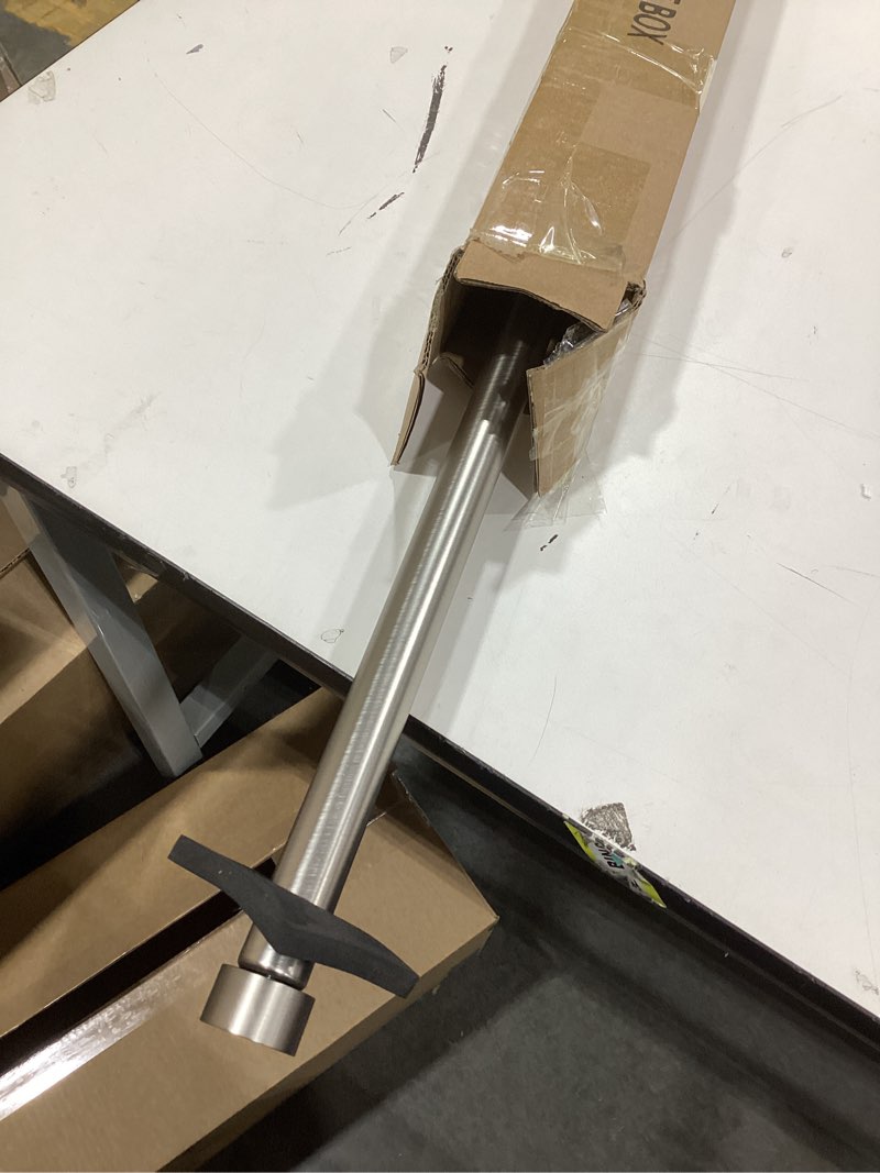 Condition photo showing Good Condition for 1-Inch Diameter Curtain Rod, Adjustable Rod Set with Premium Aluminum Brackets and Finials, Single Heavy-Duty Curtain Rods for Windows (Satin Nickel, 28-48") 28-48" Satin Nickel