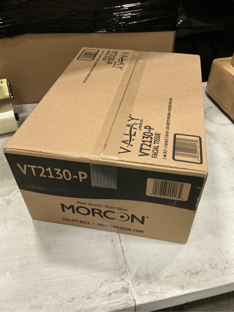 Condition photo showing New/Like New for morcon valay facial tissue paper | soft, absorbent hand and face wipes, premium facial tissues boxes for personal care, 30 pack of white 2-ply tissues | 100 sheets per box