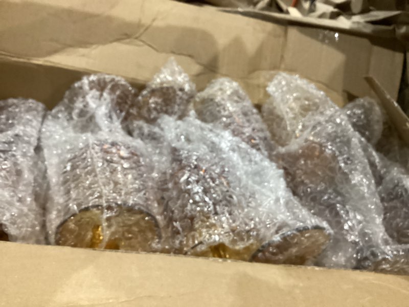 Condition photo showing Good Condition for (Some missing, as is)Plastic Wine Glasses?Plastic Goblets Vintage Style Cordial Drinking Glasses for Wedding Reception, Grand Event Party Supplies (48, Amber) Amber 48