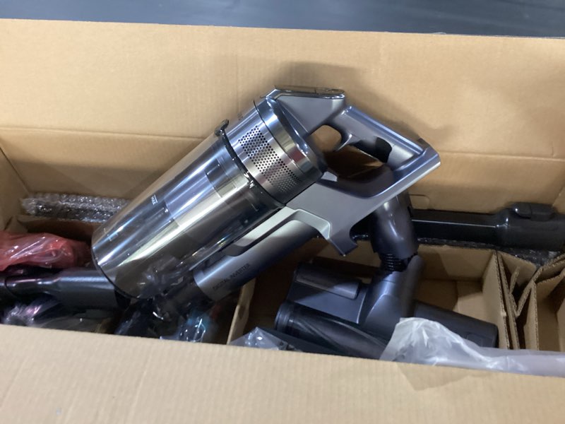 Condition photo showing As Is for Samsung Jet 75 Pet Cordless Vacuum, Lightweight w/Turbo Action Brush, Pet Tool, Removable Battery, Powerful Cleaning for Hardwood Floors, Carpets, Area Rugs, VS20B75AGR5/AA, Silver … Not Tested 