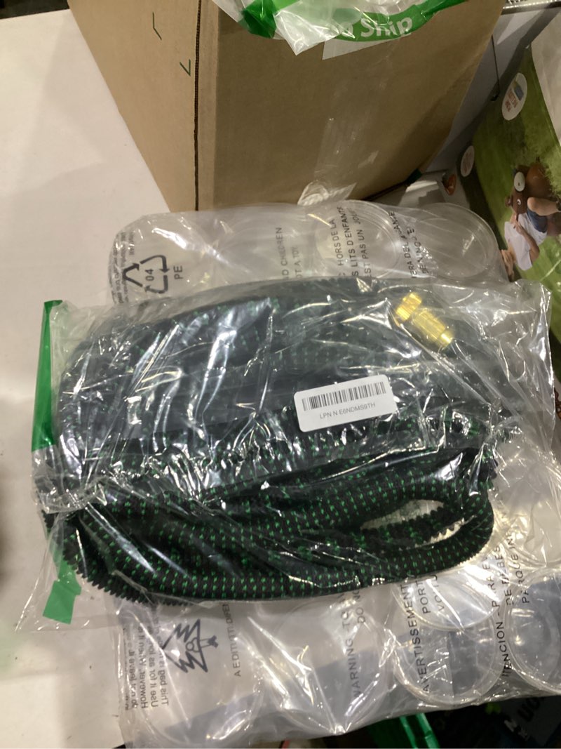 Condition photo showing Good Condition for 75 ft expandable garden hose - kink free flexible water hose with thumb-controlled 10-function nozzl