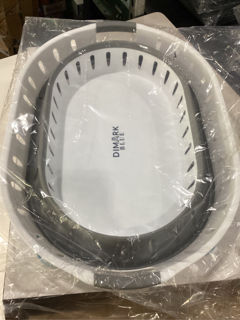 Condition photo showing Good Condition for ONYX Model – Large Collapsible Laundry Basket, Foldable Plastic Laundry Hamper with Handles, Space-Saving Waterproof Clothes Bin for Home, Bedroom, Bathroom or Laundry Room – 45L