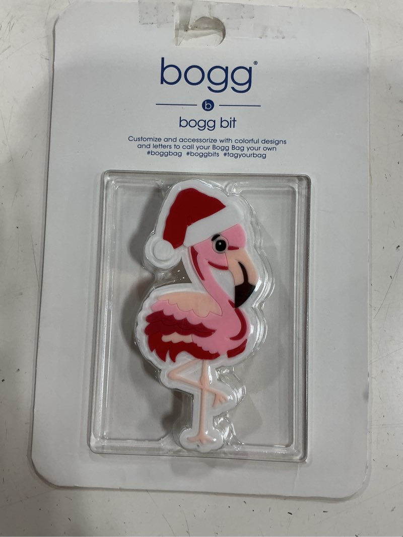 Condition photo showing New/Like New for final sale holiday bogg bag bogg bits (flamingo)