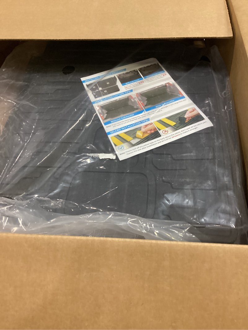 Condition photo showing Good Condition for cargo liners for 2018-2025 jeep wrangler jl unlimited 4x4 4 door,trunk mat with seat back cover accessories all weather rear cargo mat backrest protector for jl/jlu gas type (not for 4xe) for 18-25 wrangler jlu 4x4