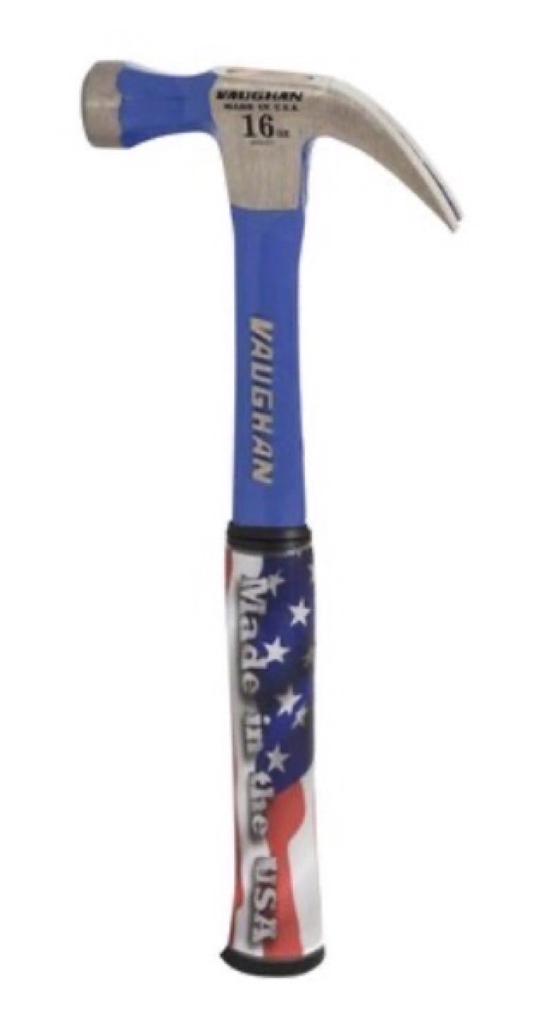 VAUGHAN 16-oz Smooth Face Steel Head Steel Claw Hammer