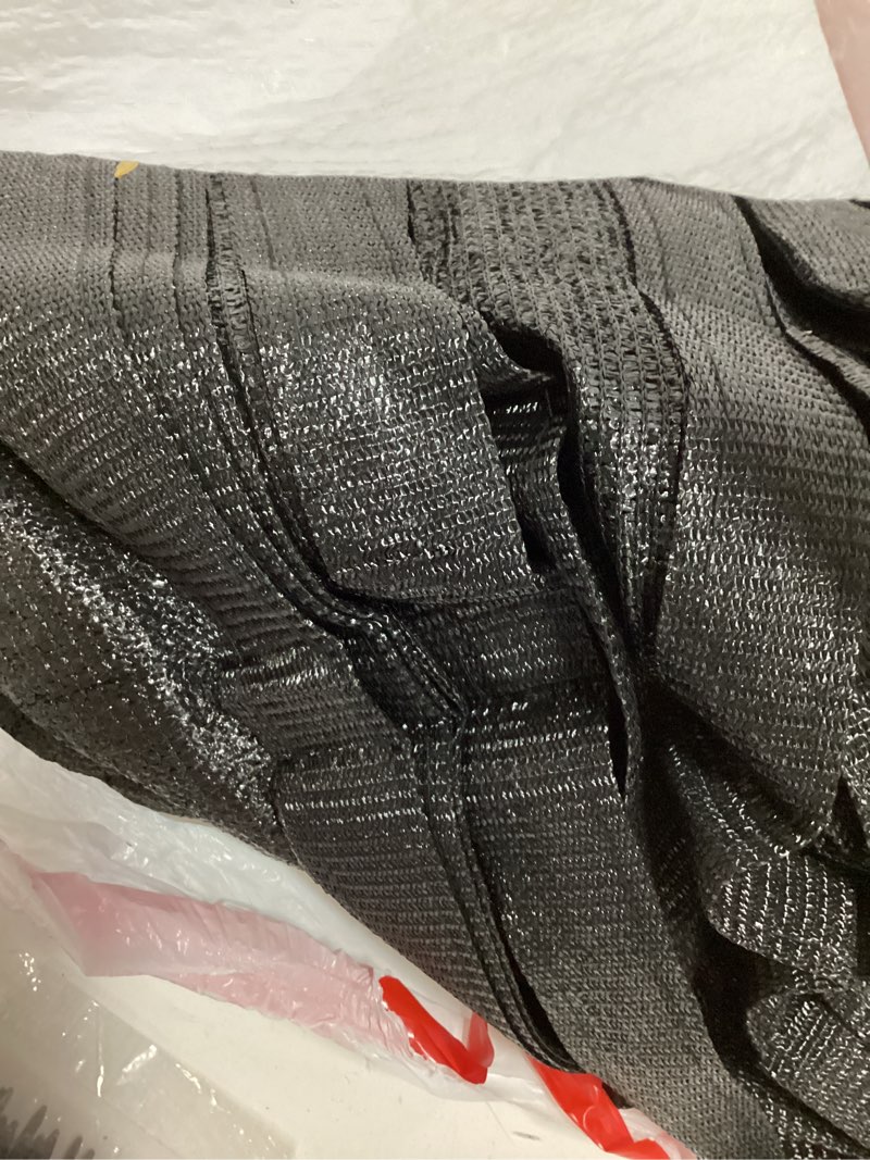 Condition photo showing Good Condition for icover 4x50ft privacy screen fence, outdoor fencing panels, garden windscreen mesh shade sail net barrier, include reinforced bindings and brass grommets cable zip ties, black 4x50ft black
