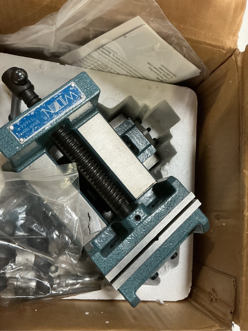 Condition photo showing Good Condition for drill press vise, cross slide, 4 in
