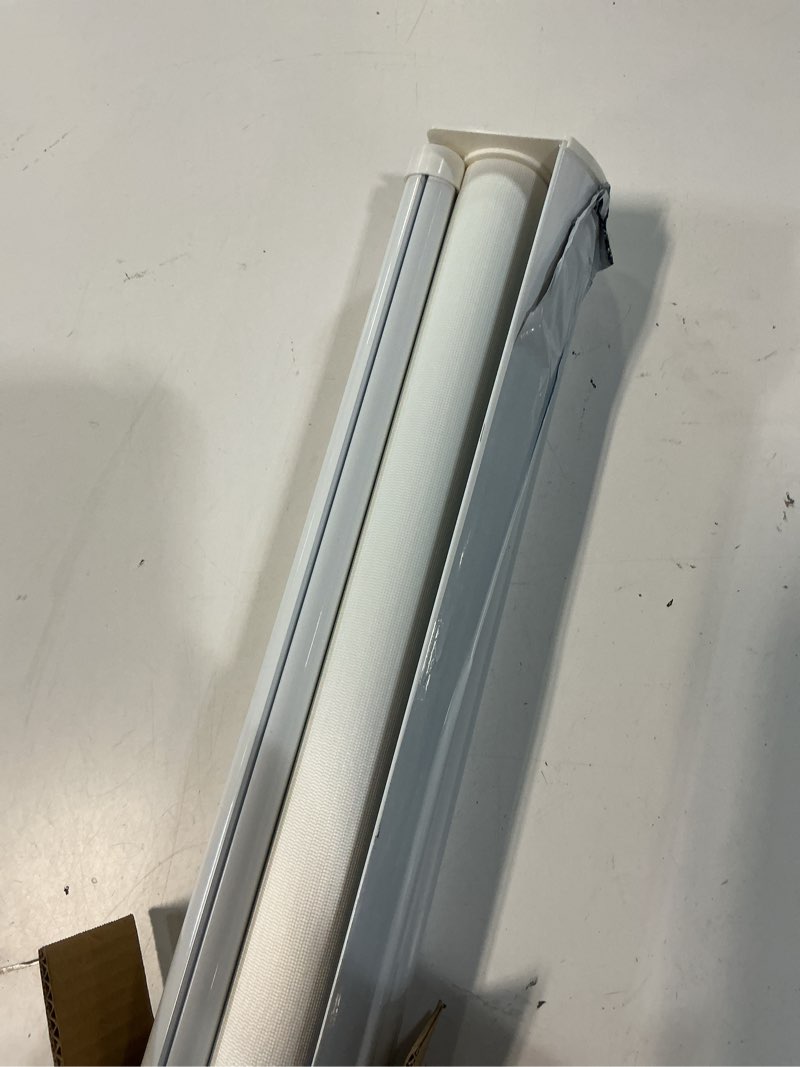 Condition photo showing Good Condition for shadesu cordless zebra blinds roller shades, white, 35" w x 72" h | cordless safety design,free stop zebra shades, light filtering, privacy, modern style, window treatment,aluminium headrail 01- white ( cordless ) 35"w x 72"h