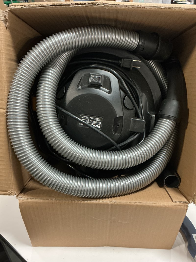 Condition photo showing Good Condition for VEVOR Stainless Steel Shop Vac Wet and Dry Vacuum Cleaner 5.5 Gallon 6 Peak HP - Powerful Suction with Blower Function & Attachments 2-in-1 Crevice Nozzle - Perfect for Car Carpet Debris Pet Hair 5.5 Gal+6 Peak HP+Wet/Dry