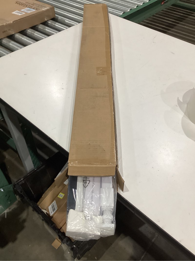 Condition photo showing New/Like New for LazBlinds No Tools No Drill Cordless 1" Vinyl Mini Blinds, 100% Blackout Blinds for Indoor Windows, Room Darkening Privacy Window Blinds and Shades for Interior, 35 1/2" W x 64" H, White White 35.5" W x 64" H