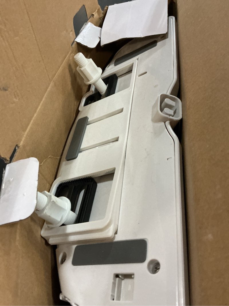 Condition photo showing As Is for brondell ecoseat plastic white round soft close bidet toilet seat