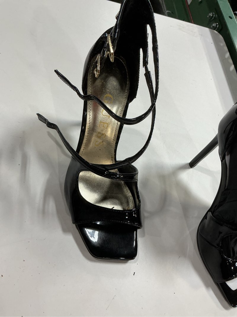 Condition photo showing As Is for (size 7)women's sella open toe cross strap single sole heels
