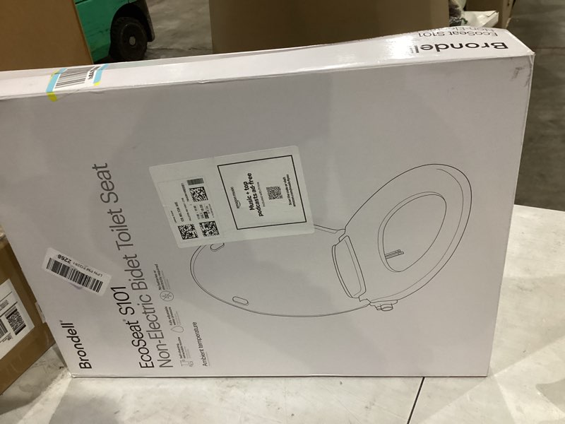 Condition photo showing New/Like New for Brondell Bidet Toilet Seat Non-Electric Swash Ecoseat, Fits Elongated Toilets, White - Dual Nozzle System, Ambient Water Temperature - Bidet with Easy Installation S101 Elongated