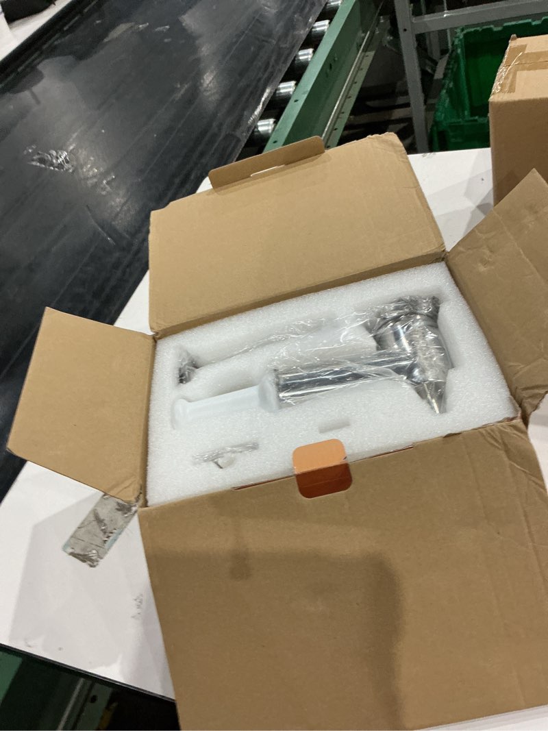 Condition photo showing As Is for favorkit stainless steel food grinder attachment for kitchenaid mixers, dishwasher safe meat processor aceesory included 3 sausage stuffer tubes
