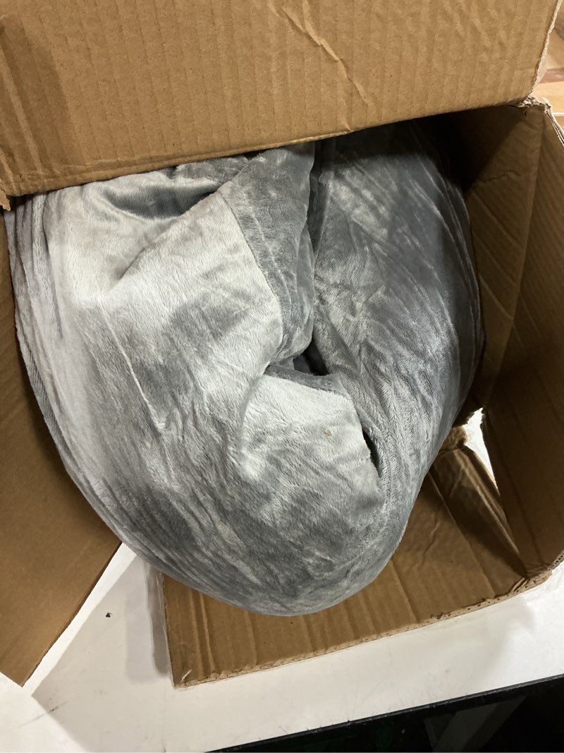 Condition photo showing Good Condition for linenspa reading pillow with shredded memory foam- x-large size - back pillow for sitting in bed, reading, gaming, watching tv – bed chair with arms, dorm room essentials, stone stone x-large without neck support