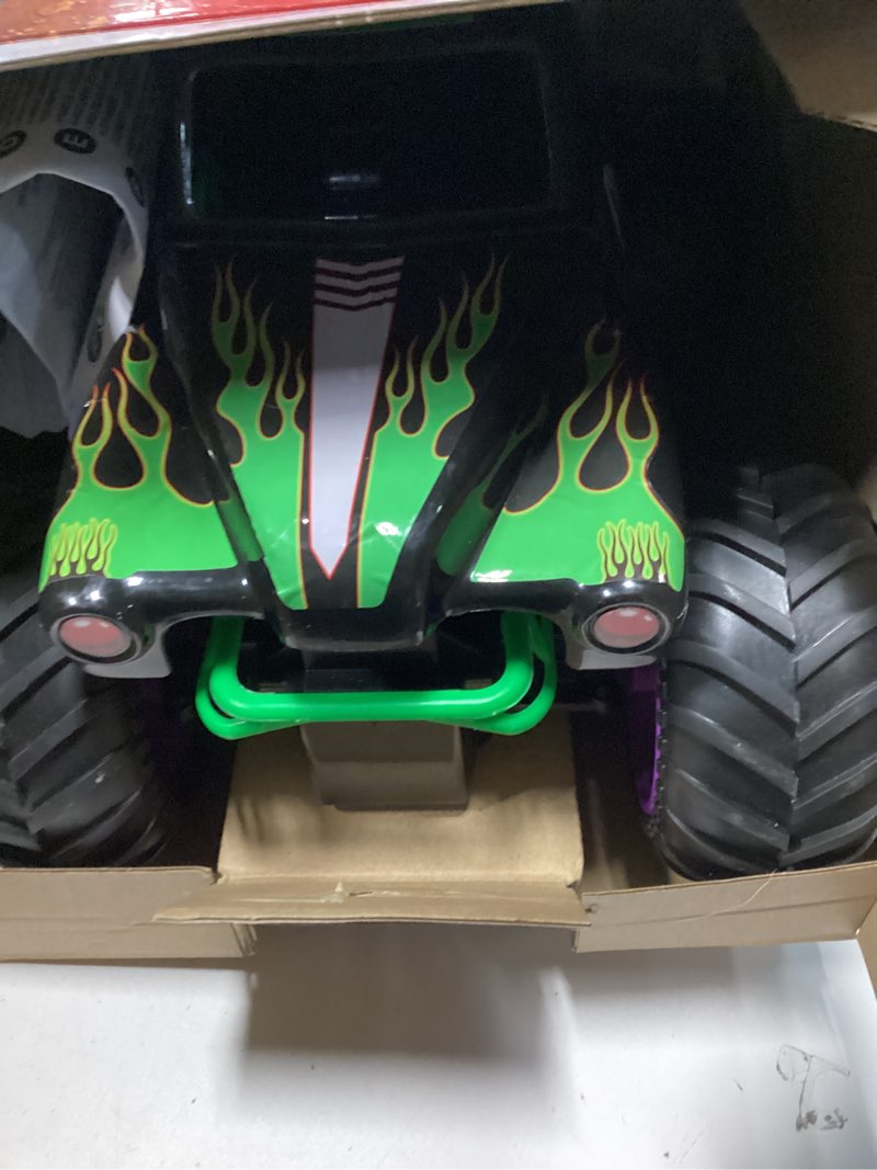 Condition photo showing Good Condition for Monster Jam, Official Smash & Bash Grave Digger Remote Control Indoor & Outdoor Vehicle, 1:15 Scale Repairable Monster Truck, Kids Toys for Boy and Girls Ages 4 and up