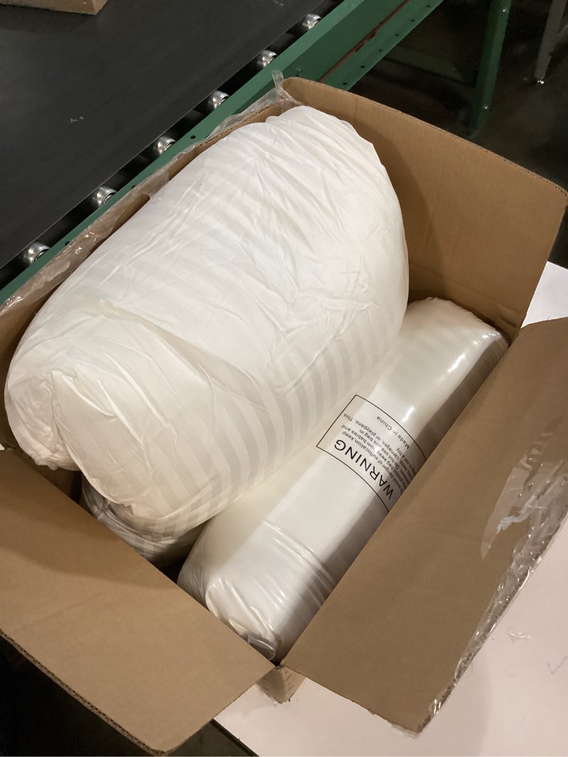 Condition photo showing As Is for Beckham Hotel Collection Bed Pillows Standard/Queen Size Set of 2 - Original Soft Down Alternative Pillow for Sleeping - Soft Support for Back, Stomach or Side Sleepers Queen / Standard White