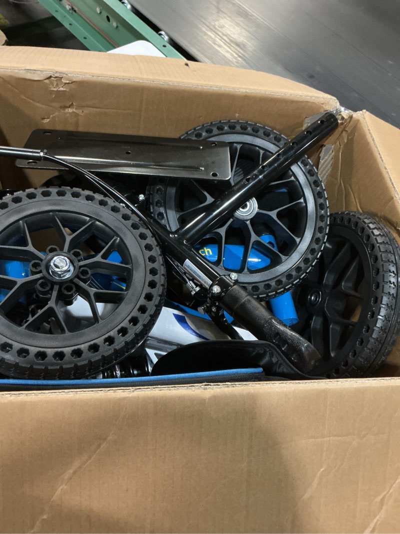 Condition photo showing Good Condition for blessreach knee scooter, all terrain foldable knee scooter walker, disc brake knee walker for foot injuries compact crutches alternative blue