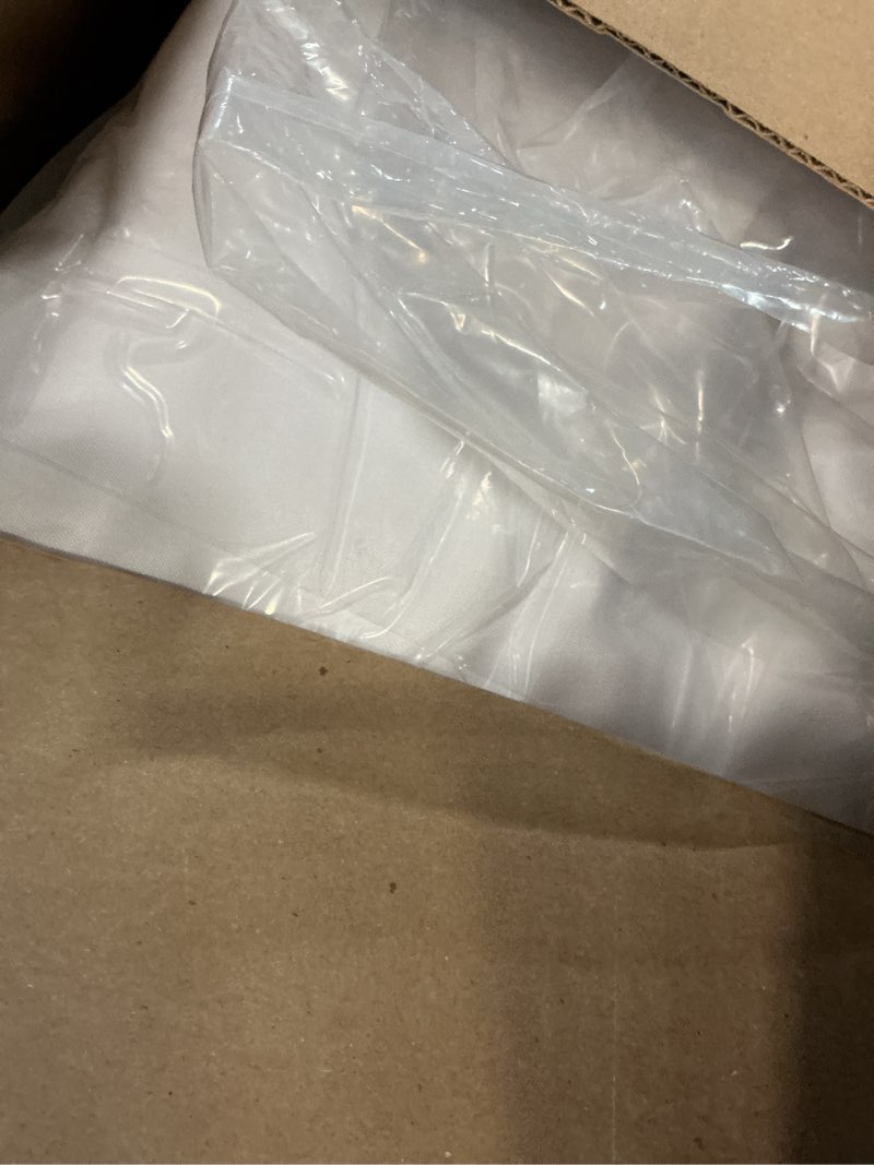 Condition photo showing Good Condition for surmente 10 pack white table skirt for rectangle tables-14ft black skirting for teacher desks, weddings, banquets, or parties white 10