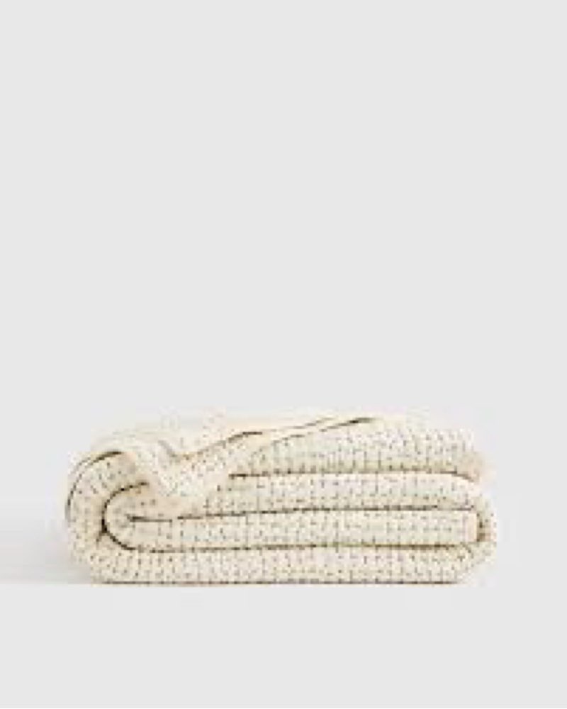dnu | organic cotton hand stitched quilt set, undyed, king/cal king