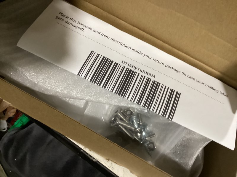 Condition photo showing As Is for Echo Show 15 Under Cabinet Mount, Easy to Adjust The Height with Thumb Screw, Rotate Tilt Swivel for 15.6" Smart Display, Whole Aluminum Mount for Echo Show 15 (Black)