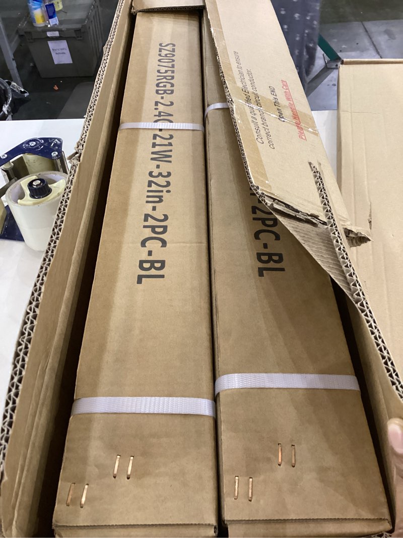 Lucidce 2Pack 32inch LED Outdoor Wall Lights - Waterproof RGB Color-Changing, Acrylic & Iron Exterio