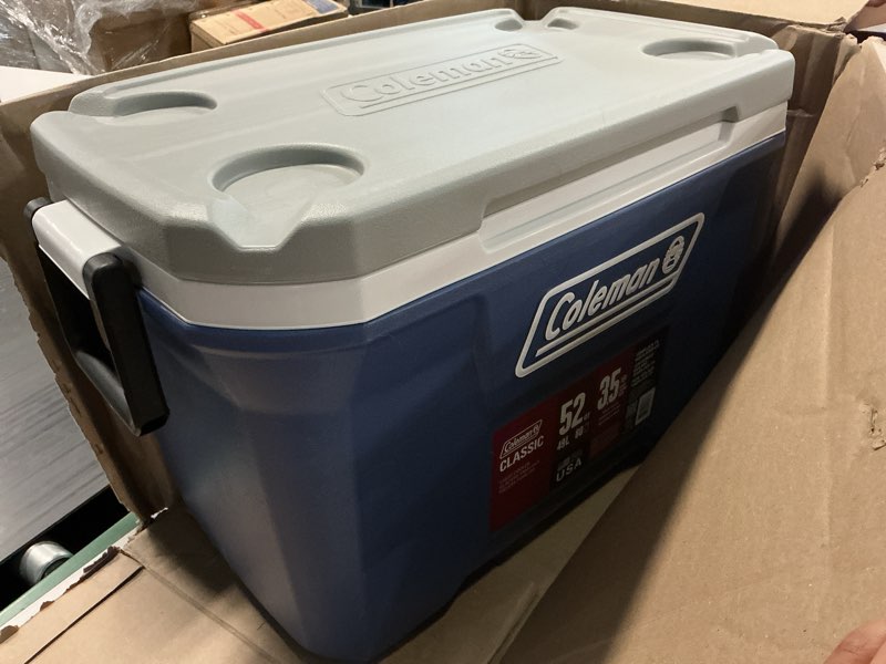 Condition photo showing Good Condition for coleman ice chest | 316 series 52 quart hard cooler, rock gray