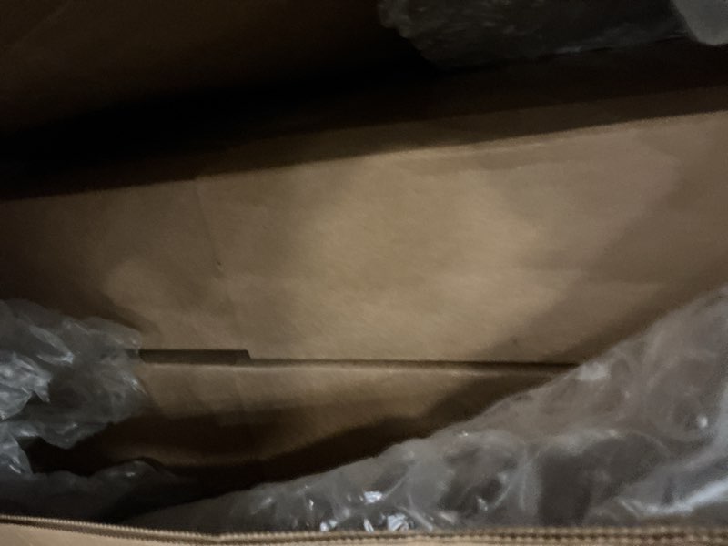 Condition photo showing New/Like New for Herringbone 64 in. x 80 in. Black Painted MDF Modern Bi-Fold Double Barn Door with Sliding Hardware Kit Black 80"x64"