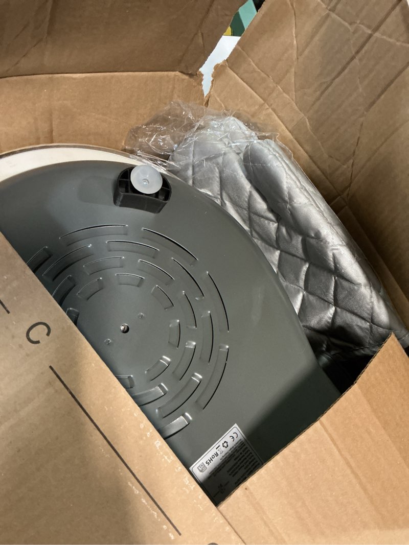 Condition photo showing Good Condition for klaif 12" electric countertop pizza oven indoor with ceramic stone, dual adjustable temperature controls, includes 4 pizza tools, lmr-gray