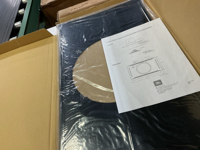 Condition photo showing Good Condition for jbl professional mtc-81tb8 pre-install in-ceiling tile bridge for pre-install backbox. pack of 4.