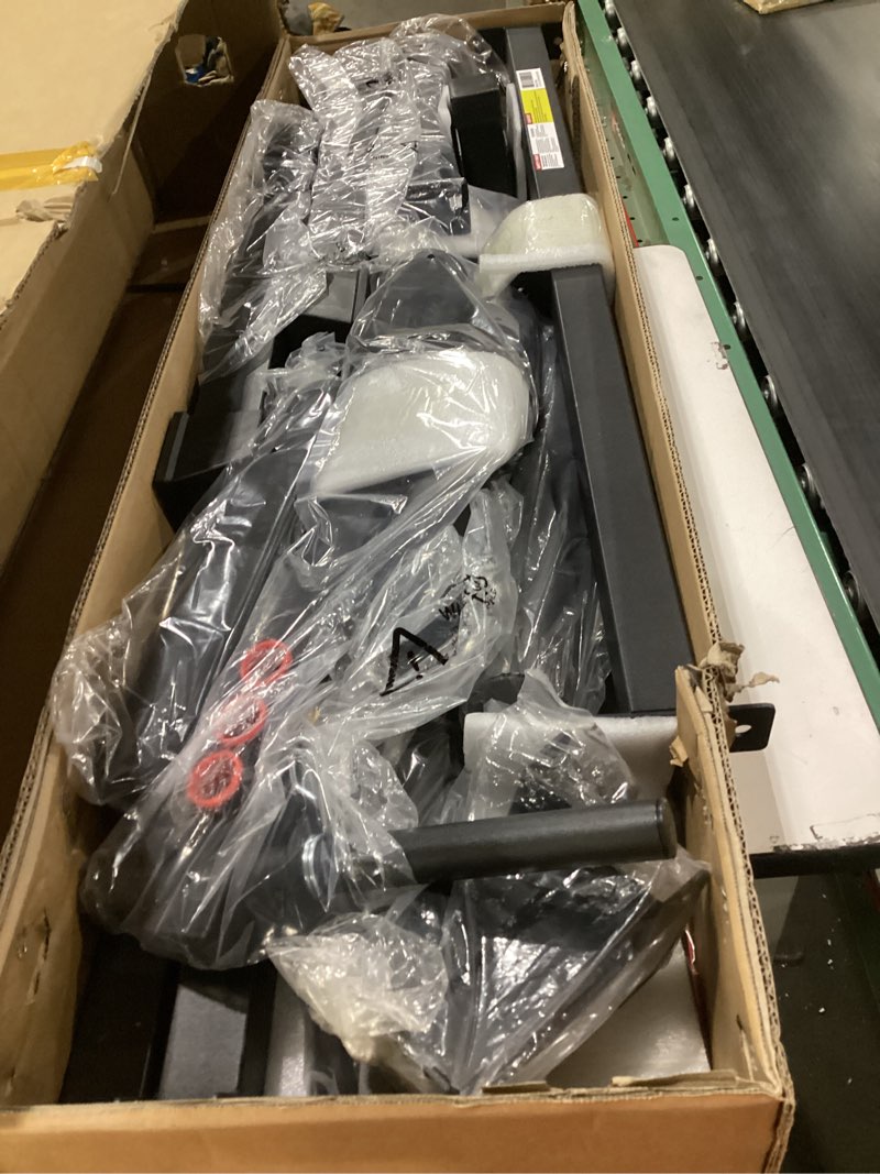 Condition photo showing New/Like New for Weight Bench Set, 880LBS Adjustable Bench Press Set with Leg Extension and Barbell Rack, Safety Bar Catches, Fasting Foldable Workout Benches for Home Gym Fitness