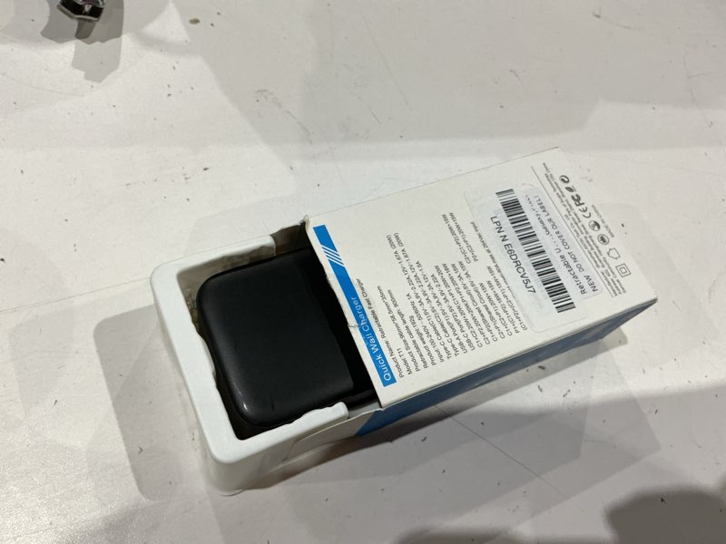 Condition photo showing As Is for retractable usb c charger wall plug with 35.5in/90cm type c cables cords,40w fast charging foldable block multi charger for all devices for iphone 17/16/15/14/13/12,ipad,galaxy,pixel dual type-c cables black