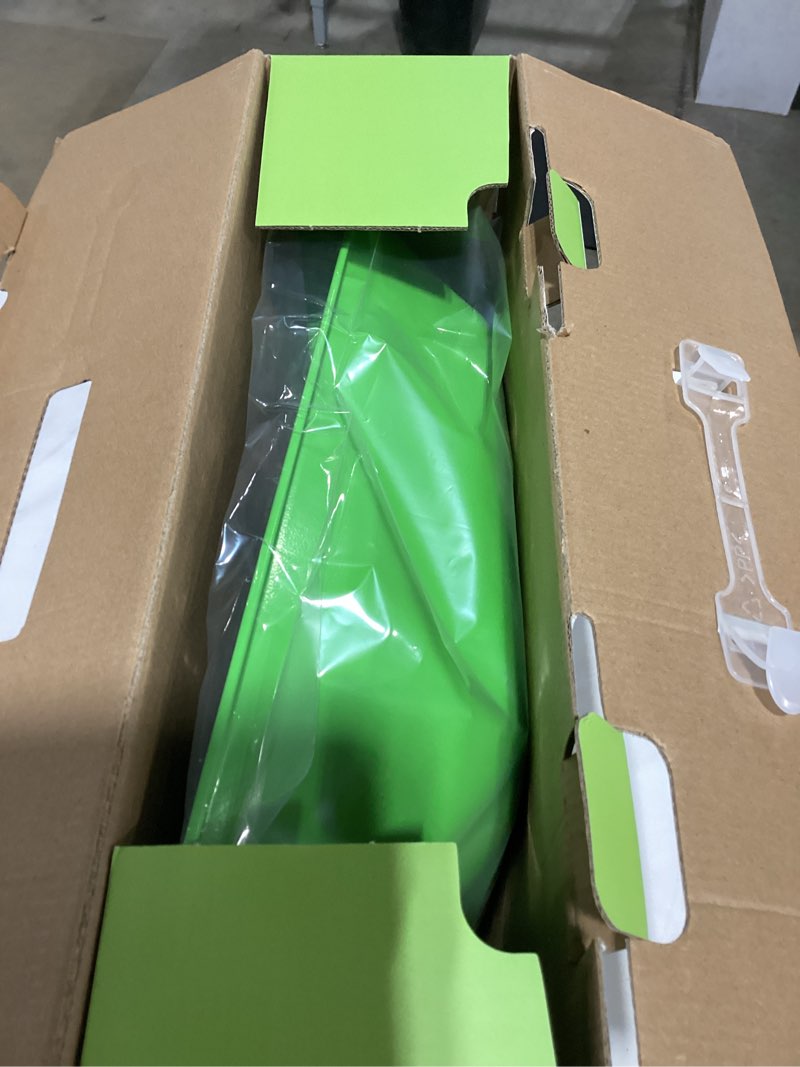 Condition photo showing New/Like New for Kids Wheelbarrow Set Metal, Child Wheel Barrel Green Easy to Assemble and Kids Gardening Tools Kit, Garden Toys with Small Wheel Barrow, Outdoor Indoor Toys Gift for Children