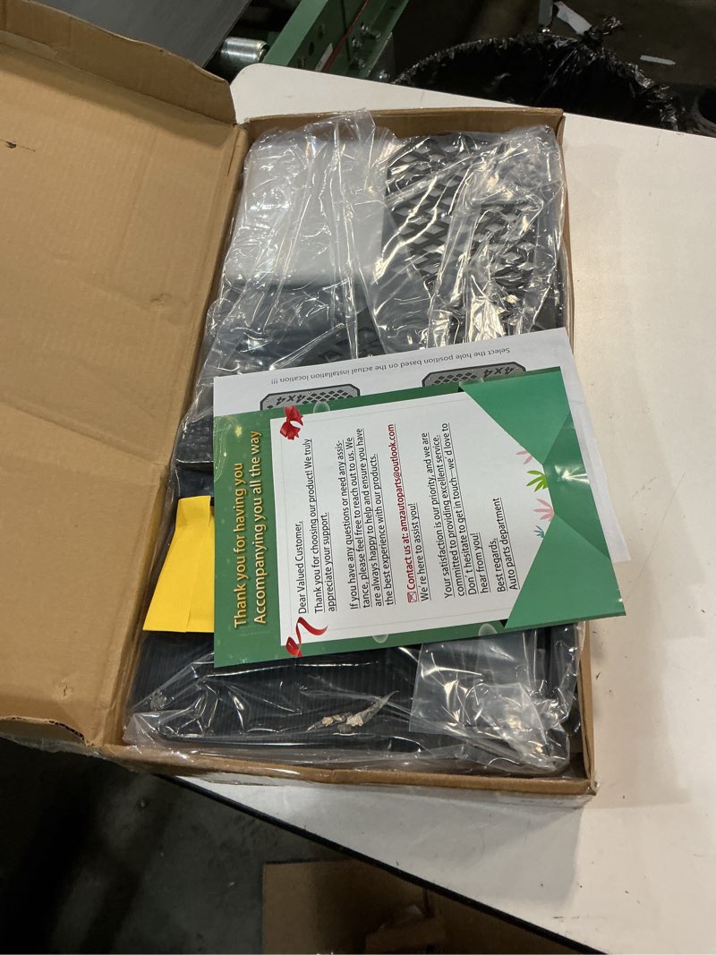 Condition photo showing New/Like New for Heavy Duty Mud Flaps All Weather Resistant Splash Guards Compatible with Universal Trucks SUVs Vans Off-Road and Daily Use (4PCS Black Front&Rear)