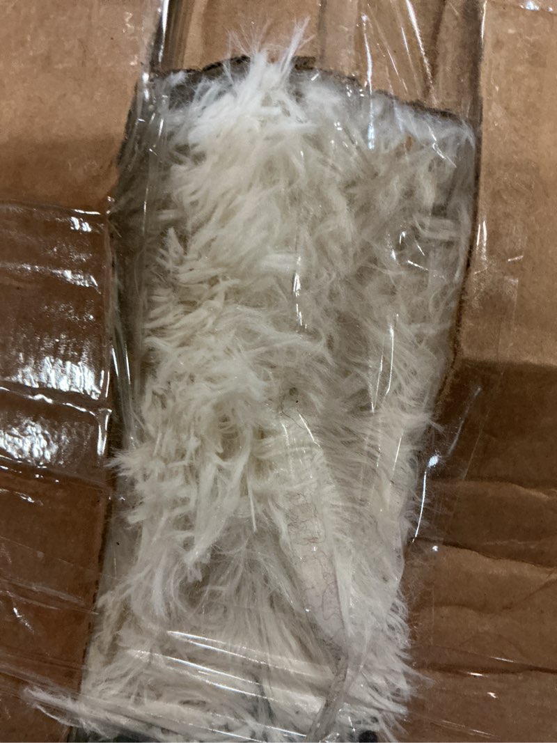 Condition photo showing As Is for Sour Lemon Area Rugs 9x12 Living Room, Large Area Rug Shag Shaggy Carpet Soft Plush Furry Bedside Rug, Machine Washable Area Rugs for Bedroom Kids Girls Boys Home Decor Anti Slip Ivory 9' x 12' (Rectangular)