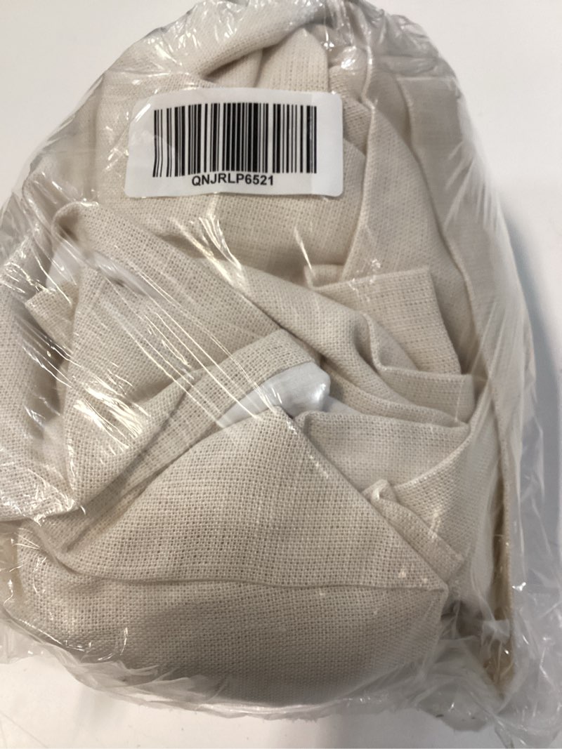 Condition photo showing Good Condition for heavyweight european linen curtain, 48x108, sand