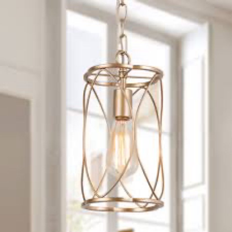 Azie 1 light mini cylinder pendant light 