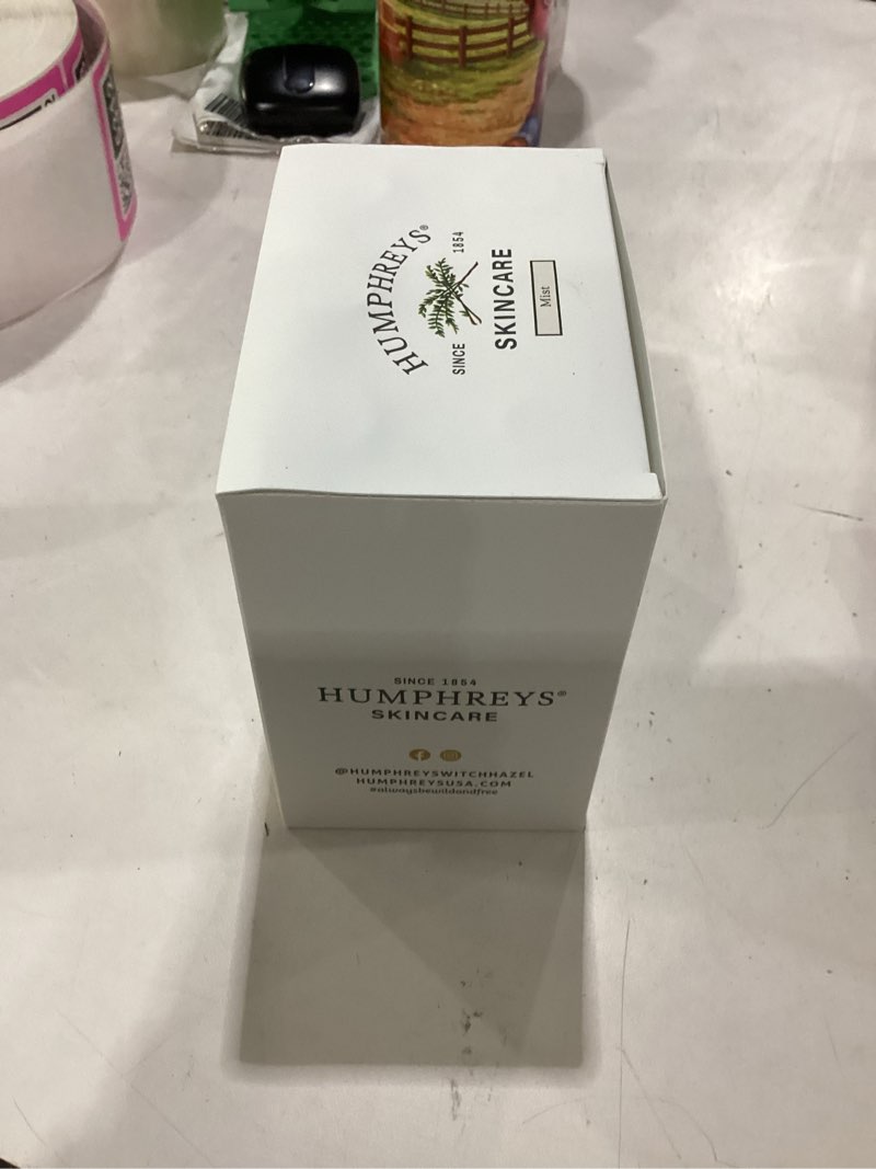 Condition photo showing New/Like New for humphreys witch hazel hydrating toner mist spray | balancing & hydrating facial toner | alcohol-free box of 6 count