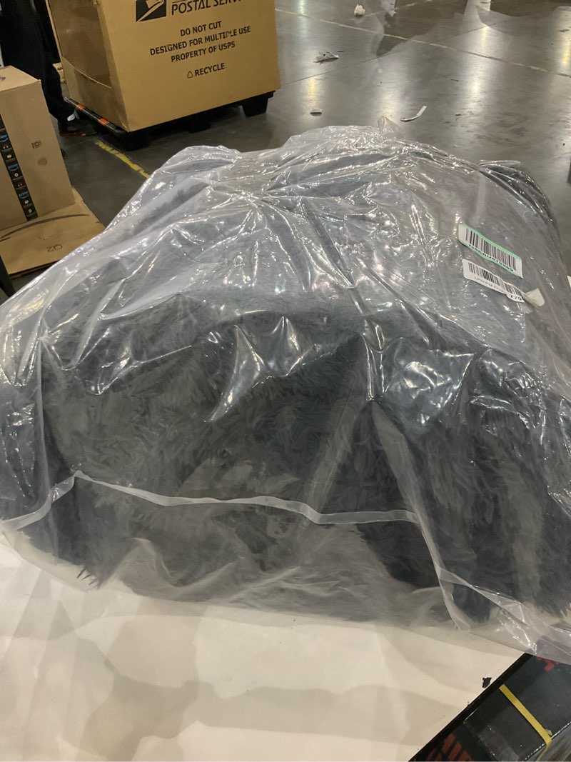 Condition photo showing Good Condition for OLANLY 8x10 Machine Washable Large Area Rugs for Living Room, Bedroom, Soft Fluffy Shaggy Bedside Rug, Indoor Floor Carpet for Kids Girls and Boys, Dorms, Nursery, Home Decor Aesthetic, Grey